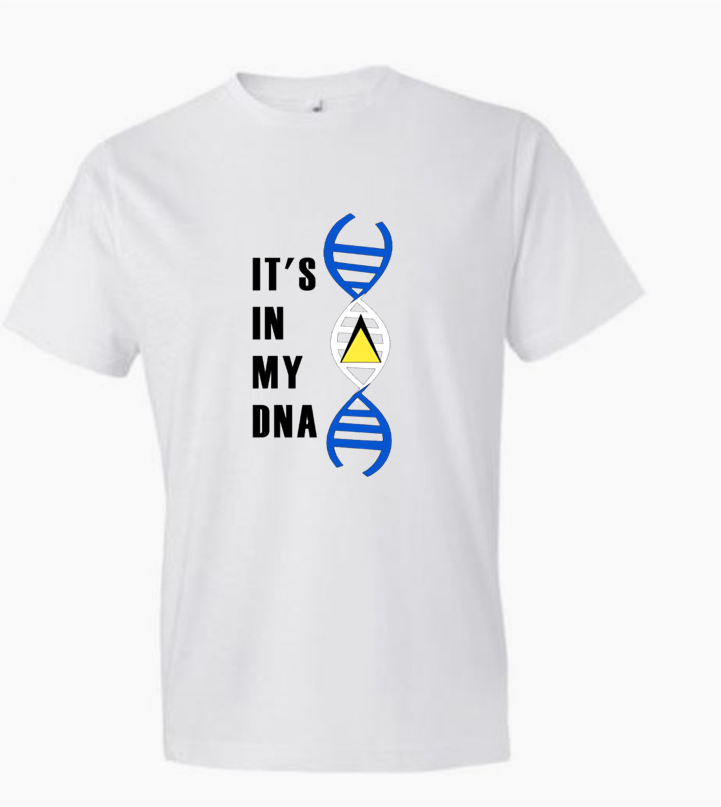 It's in My DNA St. Lucia Shirt, St. Lucia Shirt, St. Lucia Flag